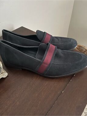 ASOS Men's Blue
Suede Loafers with Burgundy Accent sz 11